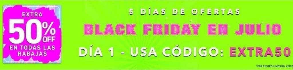 Forever 21 Ofertas Black Friday 50% de descuento del 15 al 19 de julio 2019