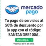 Mercado Pago | 50% off en pago de servicios digitales con Santander
