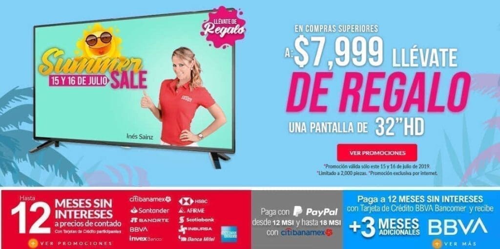 Office Depot - Summer Sale Gratis Pantalla HD en compras de $7,999