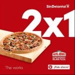 SinDelantal 2x1 en pizzas papa Johns julio 2019