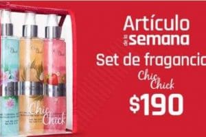 Artículo de la semana Suburbia: Set de 3 fragancias body mist Chic Chick a $190