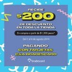 C&A: $200 pesos de descuento en toda la tienda con tarjeta Bradescard