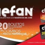 Cinemex - Tarjeta Cinefan 20 entradas y 20 combos a precio preferencial