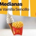 Cupón McDonald's: Papas medianas + Cono sencillo a $20 Agosto 2019