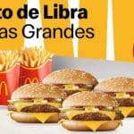 McDonald's 4 cuarto de libra + 2 papas grandes a solo $214 del 2 al 31 de agosto