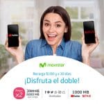 Movistar: 2X1 en MB + redes sociales + Netflix y Youtube con 1000MB
