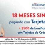 Walmart: $500 de descuento + 18 meses sin intereses con CitiBanamex