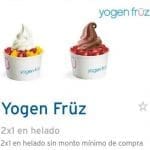 Promoción 2x1 en helado Yogen Fruz con CitiBanamex