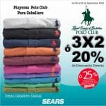 Sears: 3×2 ó 20% de descuento en playeras Polo Club para caballero
