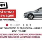 El Buen Fin 2019 en Volkswagen vehículos desde $1,999 al mes