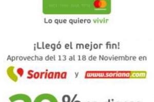 Ofertas del Buen Fin 2019 con Tarjetas Falabella 20% en monedero en Soriana