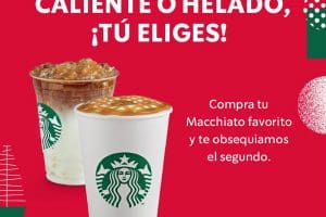Promocion del Buen Fin 2019 en Starbucks: 2×1 en Macchiato