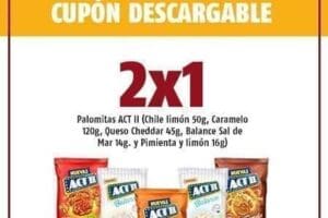 Cupon Oxxo: 2×1 en palomitas Act II