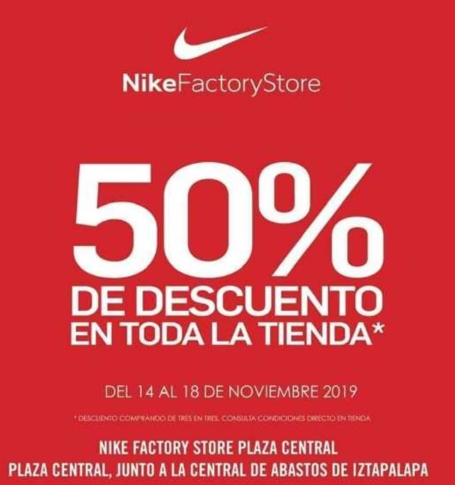Ofertas del Buen Fin 2019 en Nike Factory Store