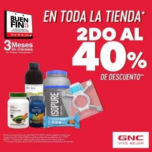 Ofertas GNC El Buen Fin 2019: Descuentos en varios productos 2