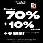 Ofertas Samsonite El Buen Fin 2019: hasta 70% de descuento + 6 msi