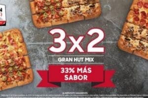 El Buen Fin 2019 en Pizza Hut: 3×2 en Gran Hut Mix