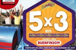 Ofertas del Buen Fin 2019 en La Selva Mágica cupón 5×3 en pase platino
