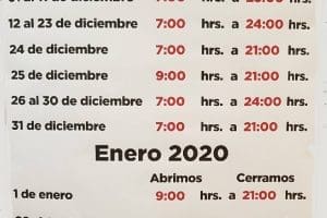Chedraui – Horarios de Navidad 2019 y Año Nuevo 2020