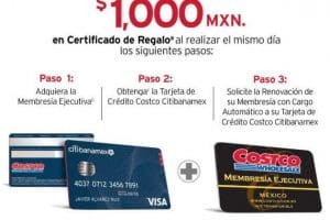 Costco: $1,000 de regalo al adquirir membresía ejecutiva y tarjeta de crédito Costco