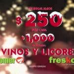 La Comer: Bonificación de $250 por cada $1000 de compras en vinos y licores