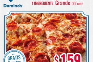 Domino’s Pizza: Cupón de Pizza de Sarten grande + papotas por $159