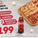 Pizza Hut: Gran Hut Mix de 16 rebanadas + refresco familiar por $199