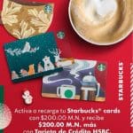 Starbuck: $200 adicionales en Starbuck cards con tarjetas de crédito HSBC 1