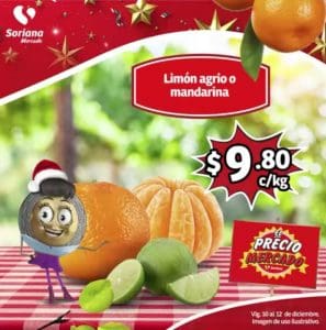 Ofertas Soriana Mercado frutas y verduras del 10 al 12 de diciembre 2019 2