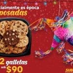 Subway: 12 galletas a $90 por la navidad todo el mes de diciembre 2019