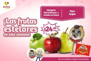 Frutas y Verduras Soriana Mercado y Express del 4 al 6 de febrero 2020