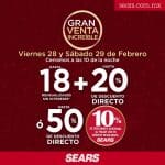 Sears - Venta Nocturna Increíble 28 y 29 de Febrero 2020