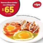 Vips: Desayuno Completo Huevos divorciados con chilaquiles a $65
