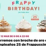 Promoción Starbucks Frappuccino a $25 pesos Jueves 12 de Marzo 2020