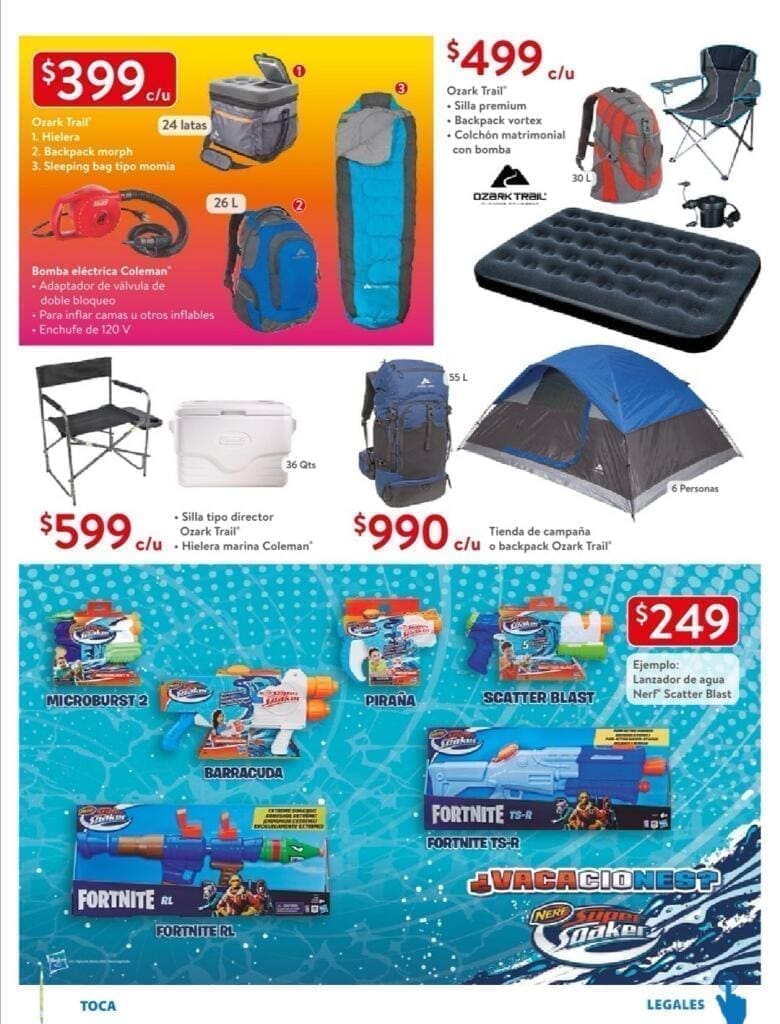 Folleto de ofertas Walmart Vacaciones del 13 al 31 de marzo 2020