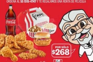 Promoción Día del Niño KFC – Paquete Mix + refresco + renta Cinepolis klic a $268