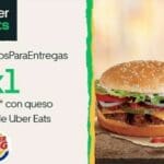 Burger King - Día de la Hamburguesa 2020 / 2x1 en Whopper con Uber Eats