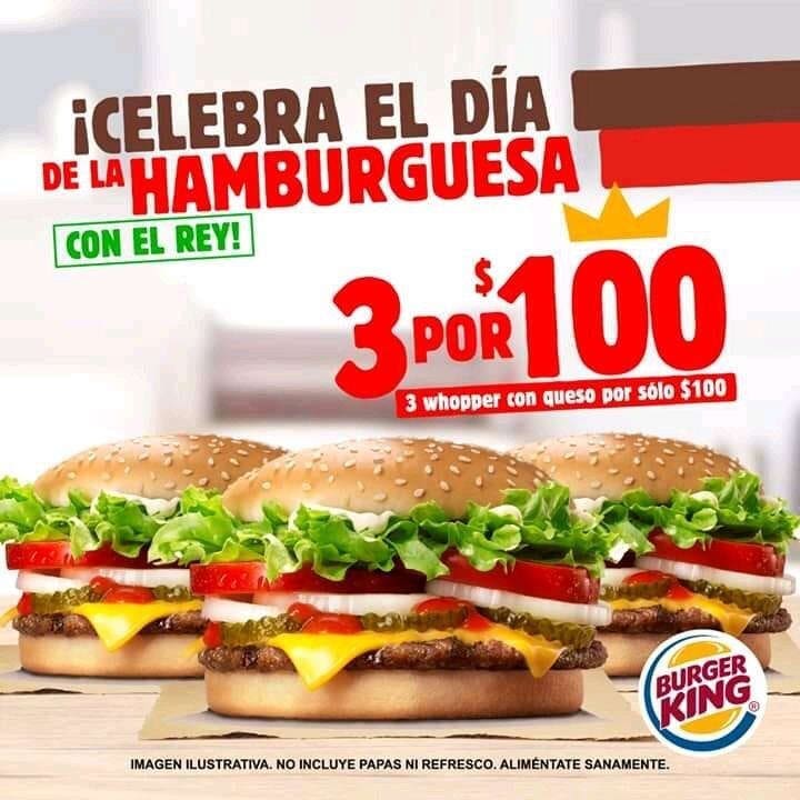 Burger King: 2x1 en Papás Supremas y Whopper con Queso 3x$100 2