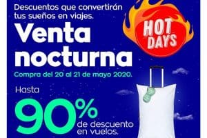 Interjet Venta Nocturna Hot Sale 2020: Hasta 90% de descuento en vuelos