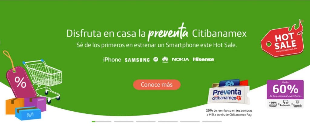 Promociones Movistar Hot Sale 2020: Hasta 60% de descuento en celulares 3