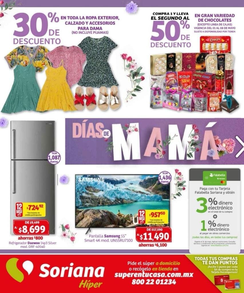 Soriana - Folleto de ofertas Día de las Madres del 1 al 10 de mayo 2020 1