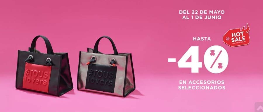 Promociones Hot Sale 2020 en Tous: Hasta 50% de descuento + 9msi 1