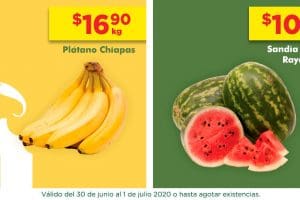 Frutas y Verduras Chedraui 30 de junio y 1 de julio 2020