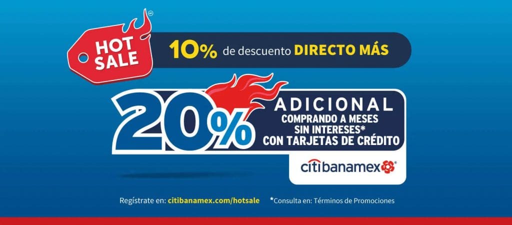 Hot Sale Elektra: 10% descuento directo + 20% adicional con CitiBanamex 6