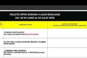 Julio Regalado 2020: 2×1 en Ropa Interior, Medias y Pijamas para Dama