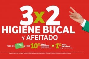 Julio Regalado 2020: 3×2 en Todo Higiene Bucal y Afeitado