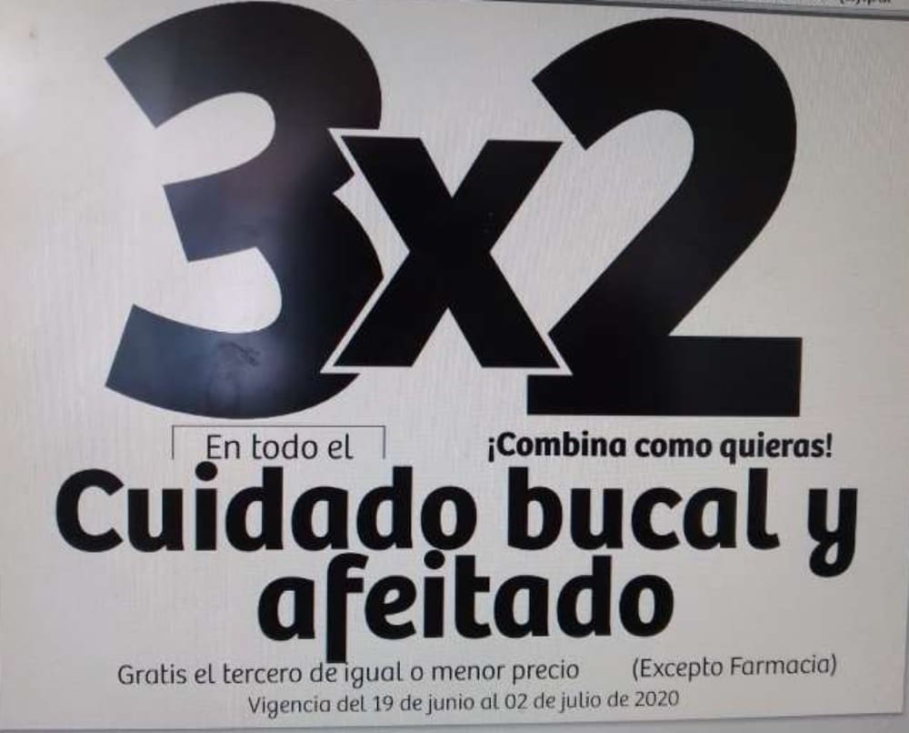 Julio Regalado 2020 3x2 en Todo Higiene Bucal y Afeitado