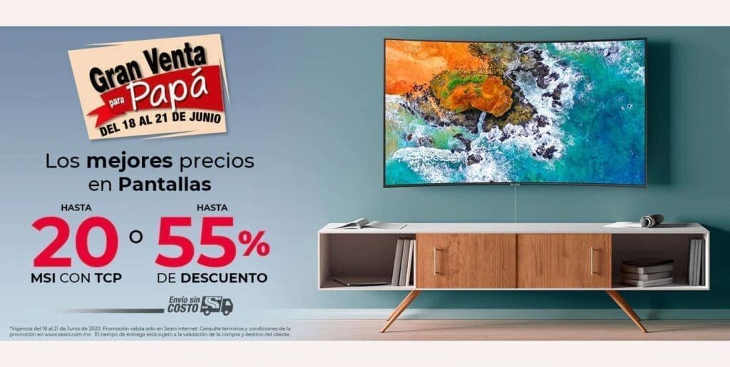 Venta Nocturna Sears Día del Padre del 18 al 21 de junio de 2020