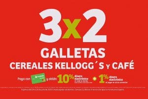 Julio Regalado 2020: 3×2 en Galletas, Café y Cereales Kellogg’s