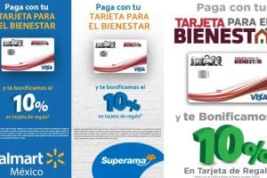 Tarjeta Para El Bienestar: 10% de bonificación en Walmart, Bodega Aurrerá y Superama